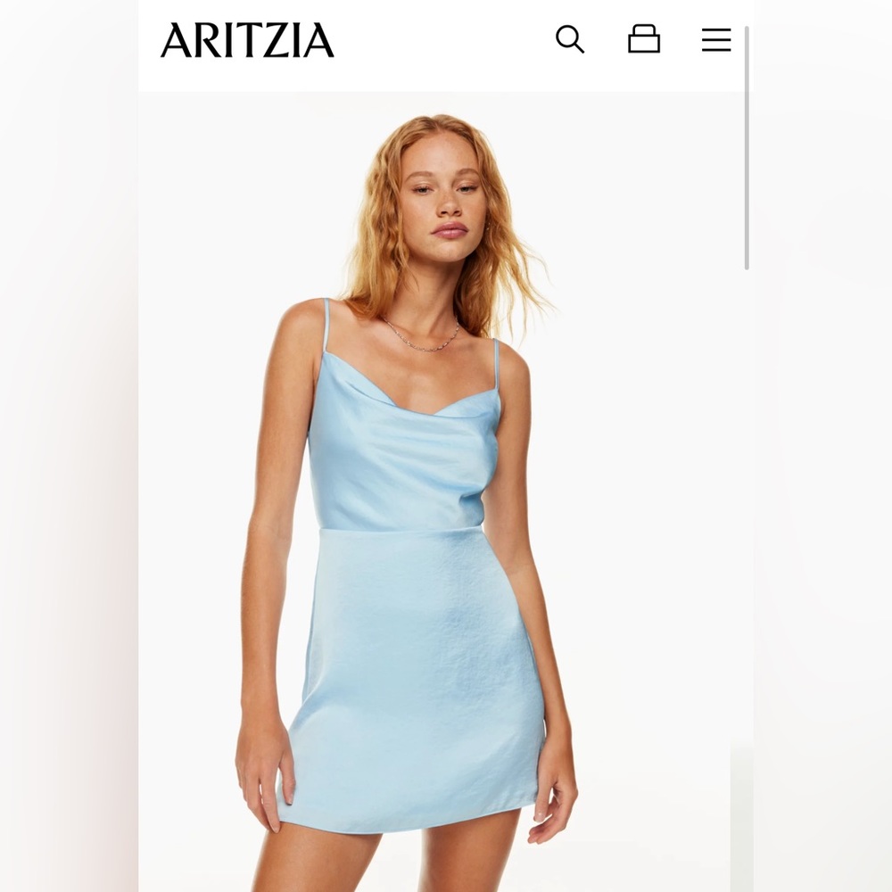 Aritzia Sunday Best Spencer Satin Dress